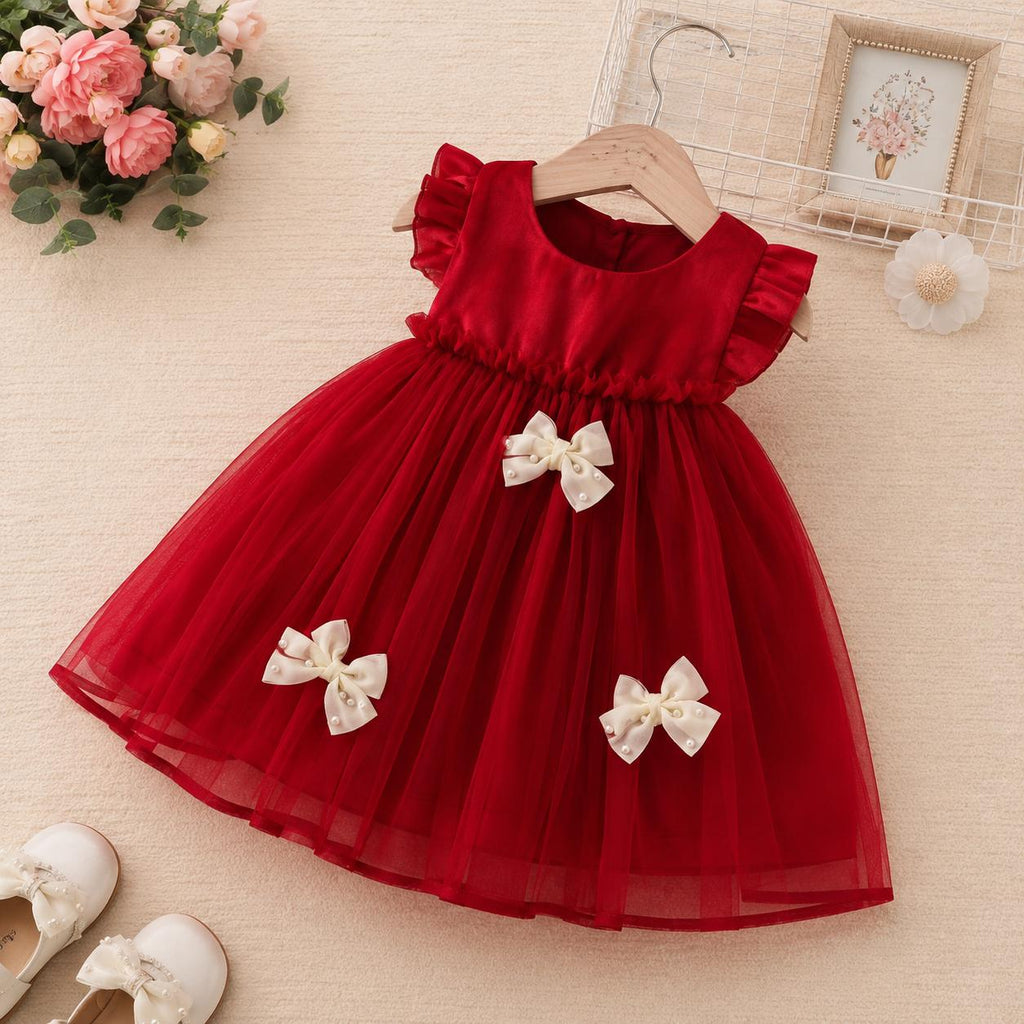 Ruby Bow Princess Dress