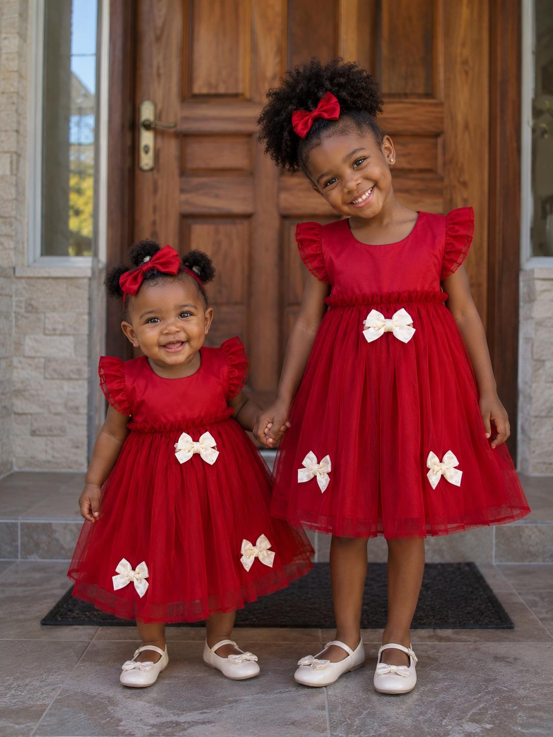 Ruby Bow Princess Dress